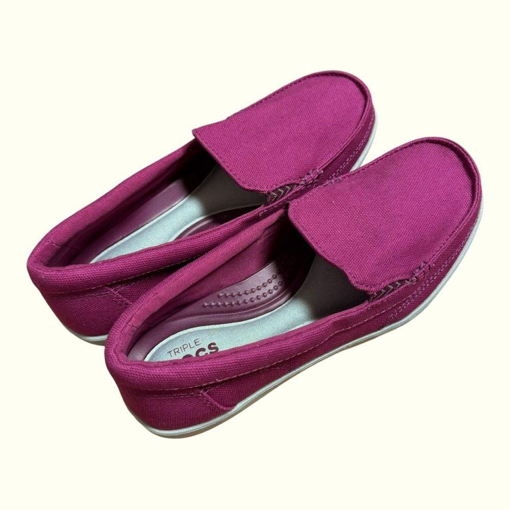 CROCS Walu II Canvas Loafer Women's Size 7 - Picture 3 of 7